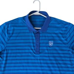G/FORE‎ Athletic Performance Golf Two Toned Blue Striped Polo Mens Size XL